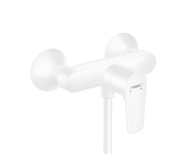 Baterie dus monocomanda, alb mat, Hansgrohe Talis E