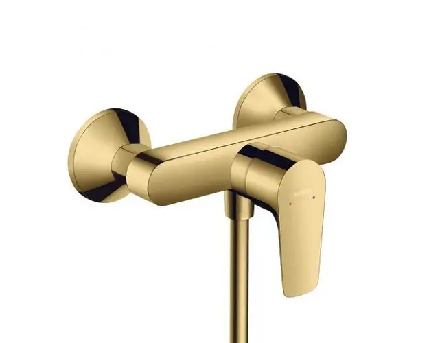 Baterie dus monocomanda, auriu lucios, Hansgrohe Talis E
