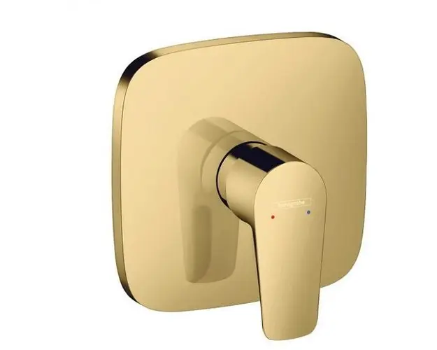 Baterie dus monocomanda, montaj incastrat, auriu lucios, Hansgrohe Talis E