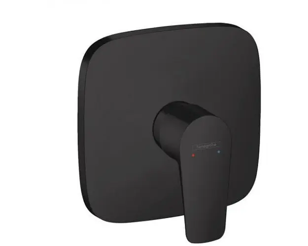 Baterie dus monocomanda, montaj incastrat, negru mat, Hansgrohe Talis E