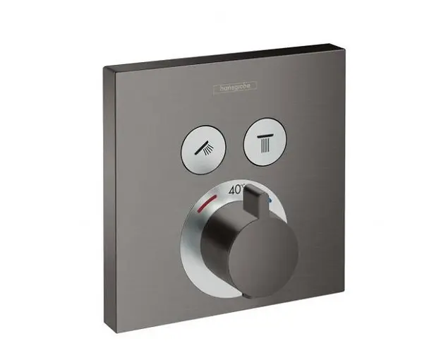 Baterie dus termostatata, montaj incastrat, antracit satinat, Hansgrohe Select