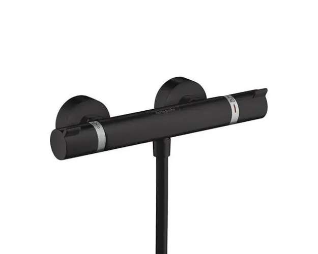 Baterie dus termostatata, negru mat Hansgrohe Ecostat Comfort