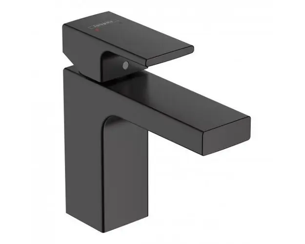 Baterie lavoar monocomanda 100, cu ventil pop-up, negru mat (matt black), Hansgrohe Vernis Shape