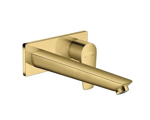 Baterie lavoar monocomanda cu montaj incastrat, auriu lucios, Hansgrohe Talis E