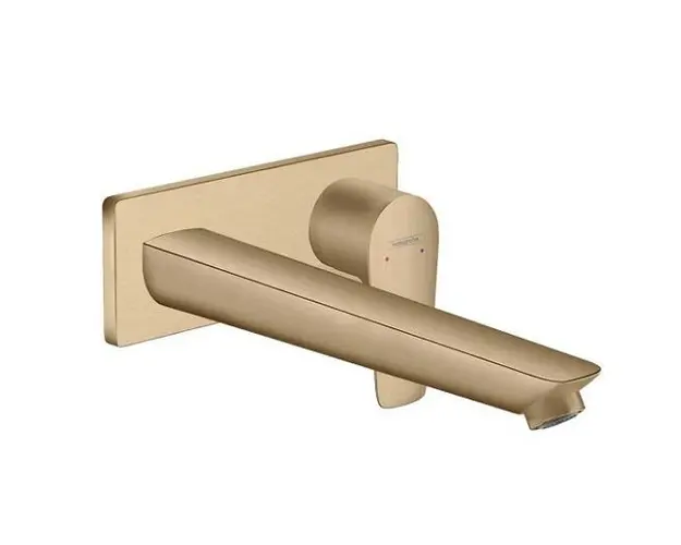 Baterie lavoar monocomanda cu montaj incastrat, bronz satinat, Hansgrohe Talis E