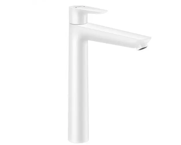 Baterie lavoar monocomanda inalta cu ventil pop-up, alb mat Hansgrohe Talis E 240