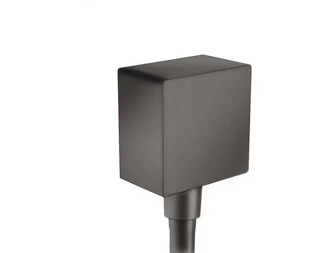 Cot iesire dus cu protectie antireflux, antracit satinat, Hansgrohe Fixfit Square