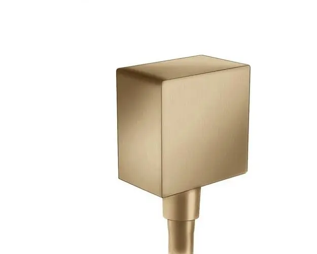 Cot iesire dus cu protectie antireflux, bronz satinat, Hansgrohe Fixfit Square