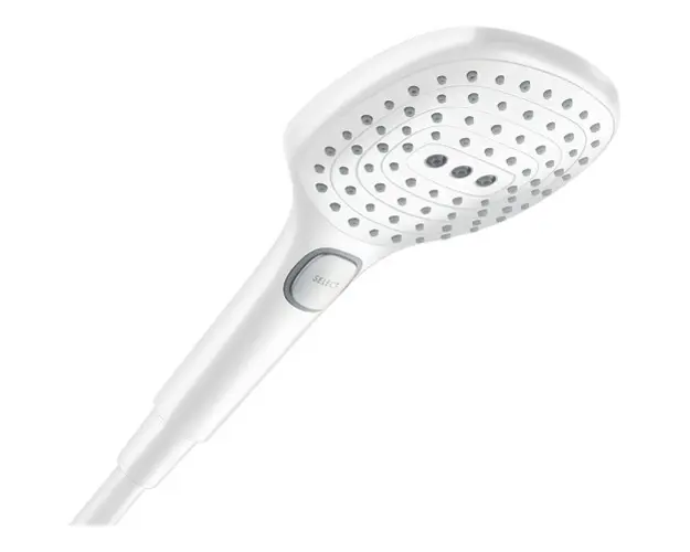 Para de dus mobila cu 3 jeturi, alb mat, Hansgrohe Raindance Select E 120