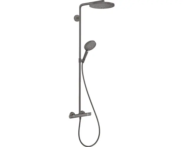 Sistem de dus cu baterie termostatata, antracit satinat, Hansgrohe Raindance Select S 240