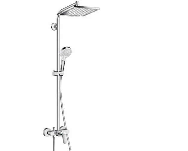Sistem de dus fix si mobil cu baterie monocomanda HANSGROHE seria CROMETTA E 240 1JET