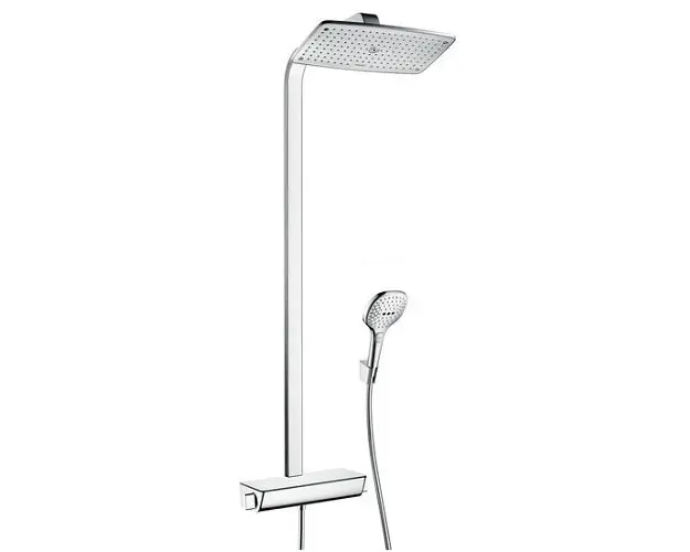 Sistem de dus fix si mobil cu baterie termostat HANSGROHE seria RAINDANCE SELECT E 360 1 JET