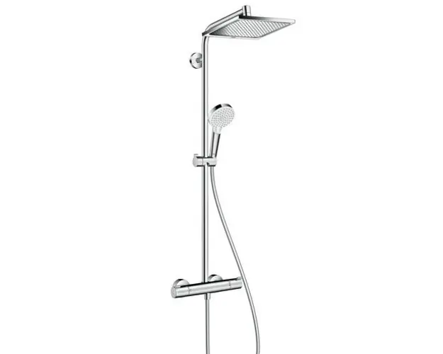 Sistem de dus fix si mobil cu baterie termostatata HANSGROHE seria CROMETTA E 240 1 JET