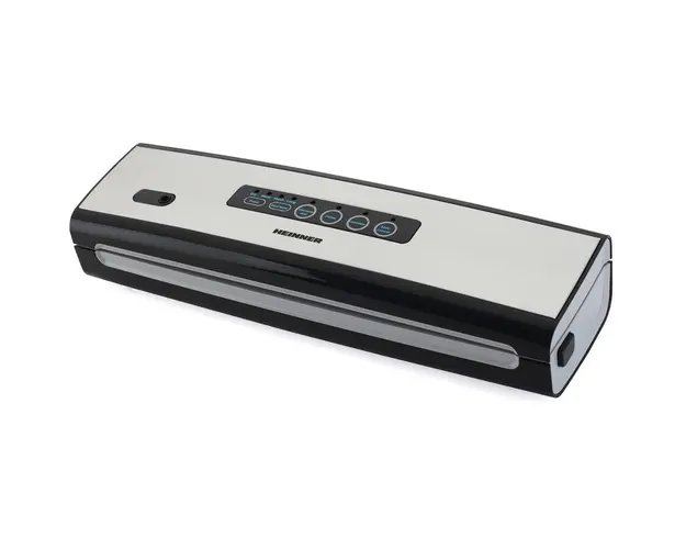 Aparat de vidat si sigilat Heinner Food Power 130 HAV-130BKSS, vidare si sigilare, vidare uscata/umeda, mini-cutter incorporat, capacitate vidare 6 l/ min, 0.58 bar, 130W, argintiu
