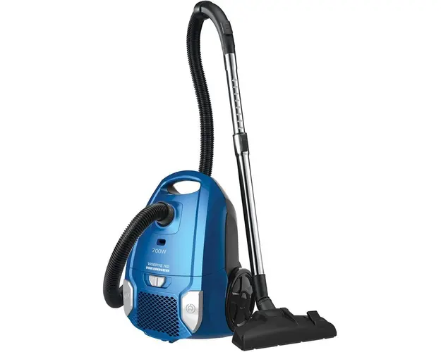Aspirator cu sac HVC-MBL1400-V2, 700W, Sac textil, 3 L, Putere variabila, Filtru HEPA, Tub telescopic din metal, Accesoriu 2 in 1
