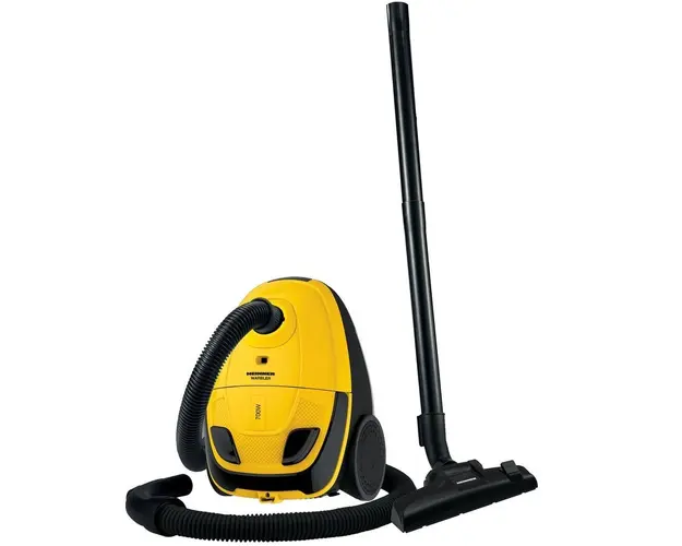 Aspirator cu sac HVC-MTB700YL, 700W, 2L, Sac Textil, Galben