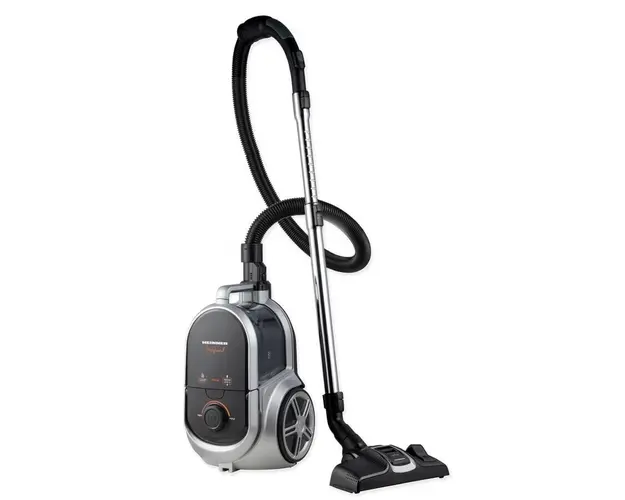 Aspirator fara sac Heinner HVC-M800GREY, sistem ciclonic cu filtru HEPA 12, perie ECO, putere: 800W, putere de absorbtie: 160W, capacitate recipient praf: 2.5L, tub telescopic din metal, lungime cablu alimentare: 5m, culoare: gri
