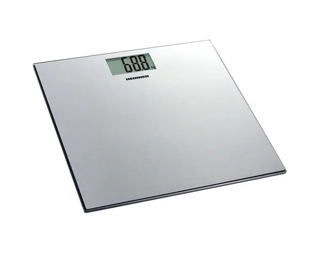 Cantar de persoane HBS-180SS, 180kg, platforma din inox, display lcd, Inox