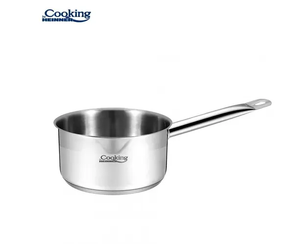 Caserola inox 18x9 cm, 2.1 L, Potrivita pentru INDUCTIE, MAESTRO