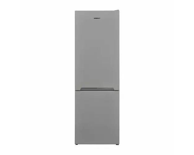 Combina frigorifica Heinner HC-V2681SE++, 268L, clasa E, H 170cm, iluminare LED, usi reversibile, argintiu