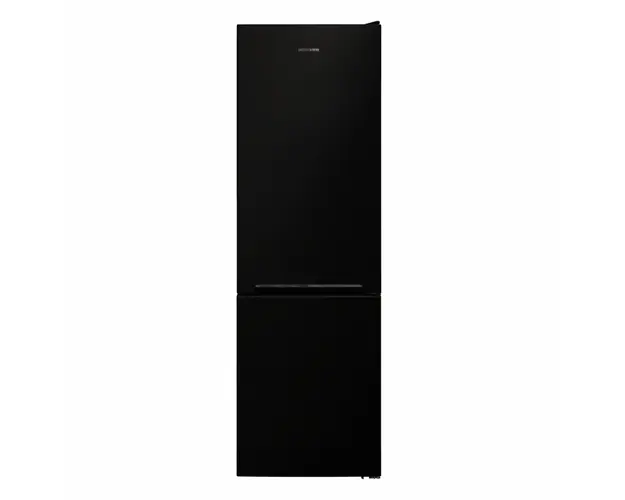 Combina frigorifica Heinner HC-V268BKE++, 268 l, Clasa E, Lumina LED, Functie Super congelare, Usi reversibile, H 170 cm, Negru