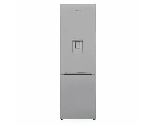 Combina frigorifica Heinner HC-V288SWDE+, Less Frost, Dozator de apa, 288 L, Lumina LED, Clasa E, H 180 cm, Argintiu