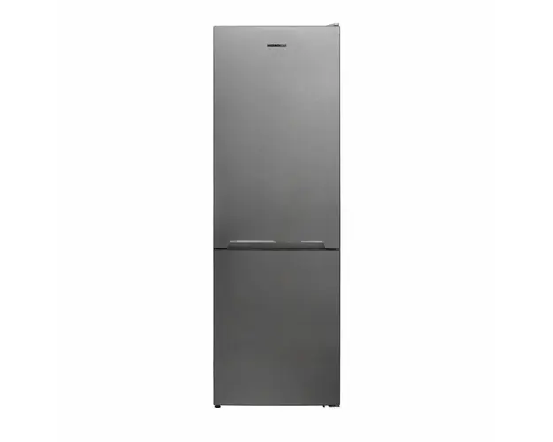 Combina frigorifica Heinner HC-V341XE++, Clasa E, 340L, H 186cm, usi revesibile, iluminare LED, aspect inox