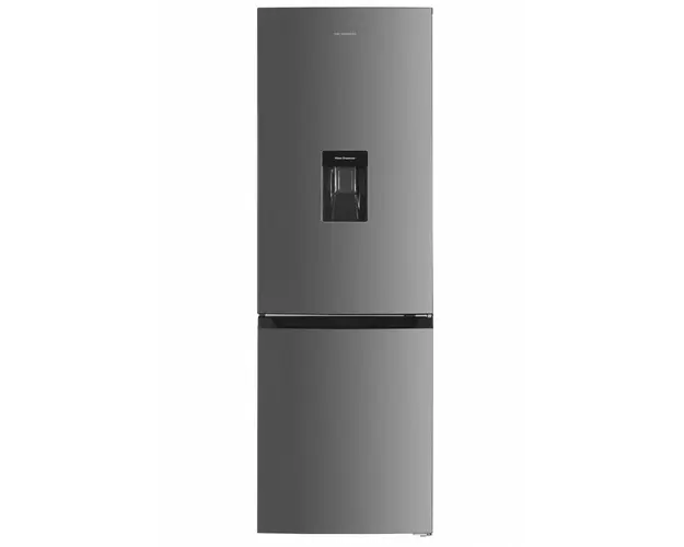 Combina frigorifica Heinner HCNF-HM291XWDE++, 291 l, No Frost, Clasa E, Dozator de apa, Control electronic, Iluminare LED, H 185 cm, Inox