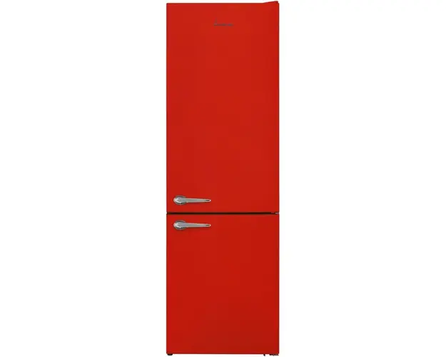 Combina frigorifica Fram FC-VRL2681RDE++, 268 l, Less Frost, Clasa E, Iluminare LED, Control mecanic, H 170 cm, Rosu
