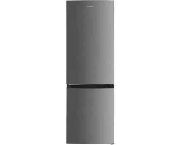 Combina frigorifica Heinner HCNF-HM293XE++, 293 l, No Frost, Clasa E, Iluminare LED, Control electronic, H 185 cm, Inox