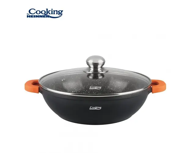 CRATITA ALUMINIU + CAPAC 28 x 8 CM, 4.1L, DARK LINE