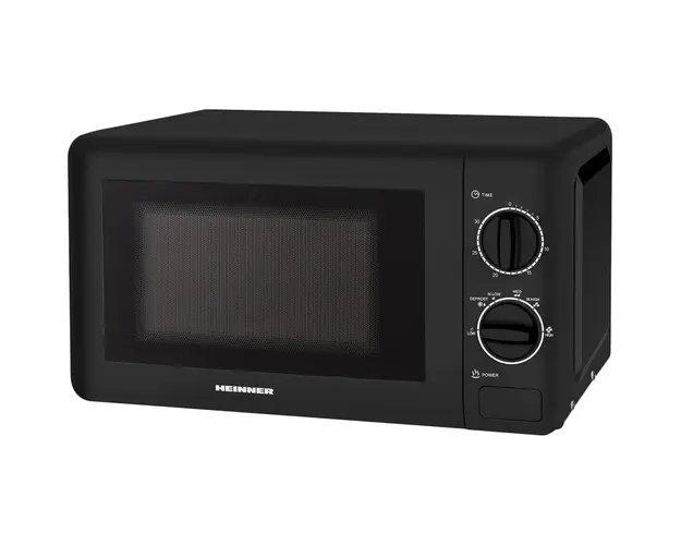 Cuptor cu microunde 20 L, 700 W, Control mecanic, Negru