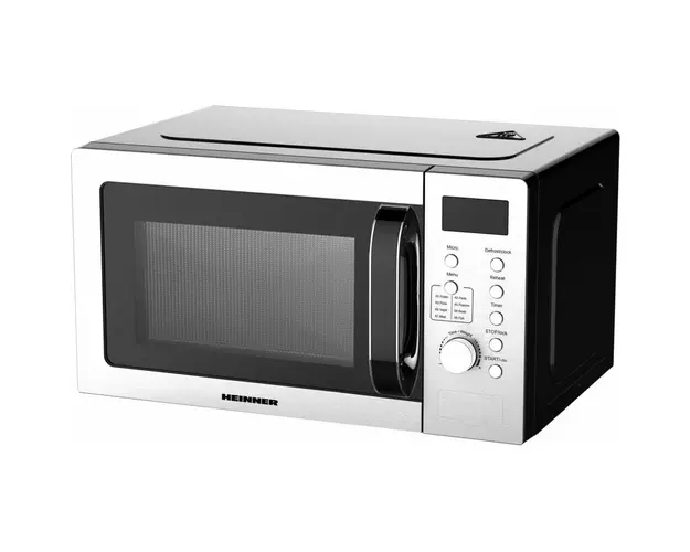 Cuptor cu microunde Heinner HMW-D2060SS, 20 l, 700 W, Control digital, Display LED, Timer, Inox