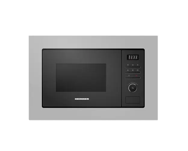 Cuptor cu microunde incorporabil HMW-MD20BISS, 20 l, Control digital, 1000 W, Inox