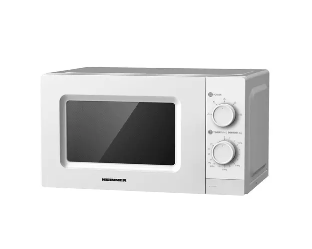 Cuptor cu microunde Heinner HMW-MD20MWH, 20 l, Control mecanic, 700 W, Alb