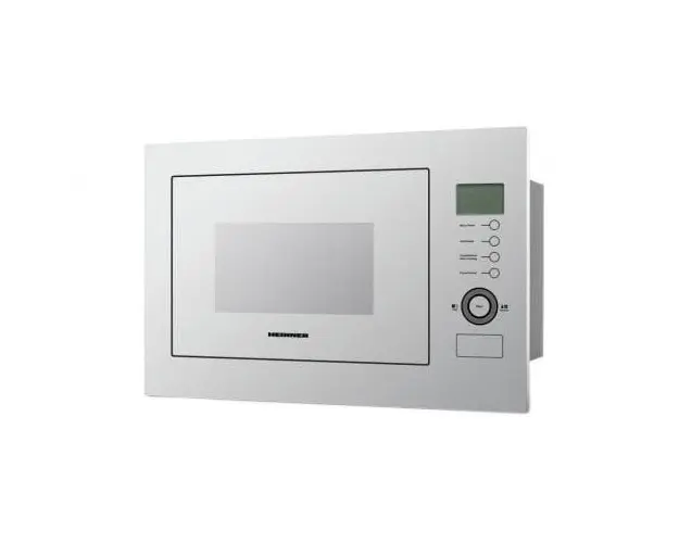 Cuptor cu microunde incorporabil Heinner HMW-25BIGWH, 25 L, 900 W, Grill, Control touch, Display LCD, Sticla Alba