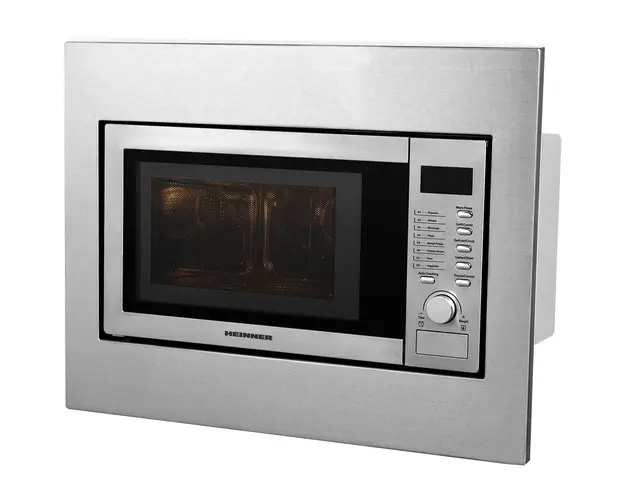 Cuptor cu microunde incorporabil HMW-23BI, 23 l, 800 W, Digital, Grill, Inox