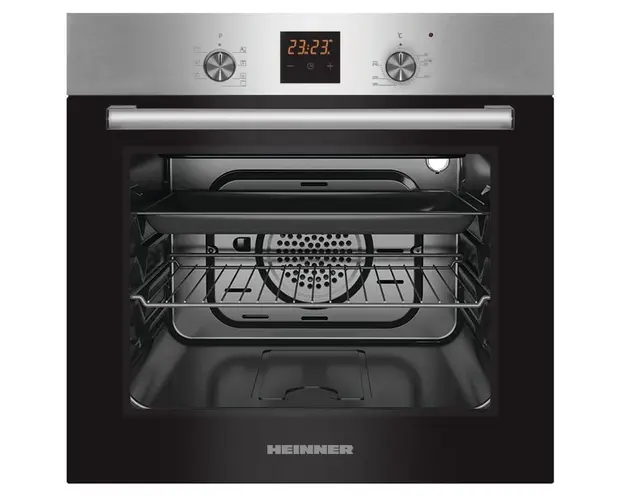 Cuptor incorporabil electric Heinner HBO-S567LDTGC-IX, 56 l, multifunctional, 7 functii, grill, display Touch, clasa A, inox