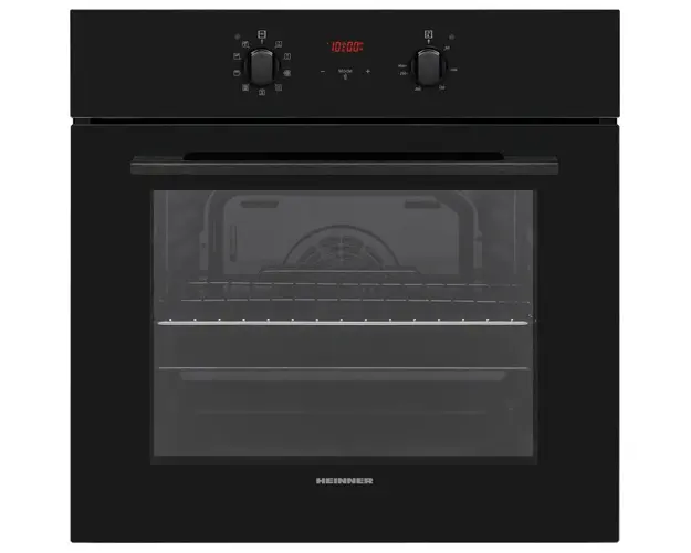 Cuptor incorporabil Heinner HBO-V659GCD-GBK, 65 l, 9 functii, Multifunctional, Grill, Ventilatie, Timer, Display touch, Clasa A, Sticla neagra