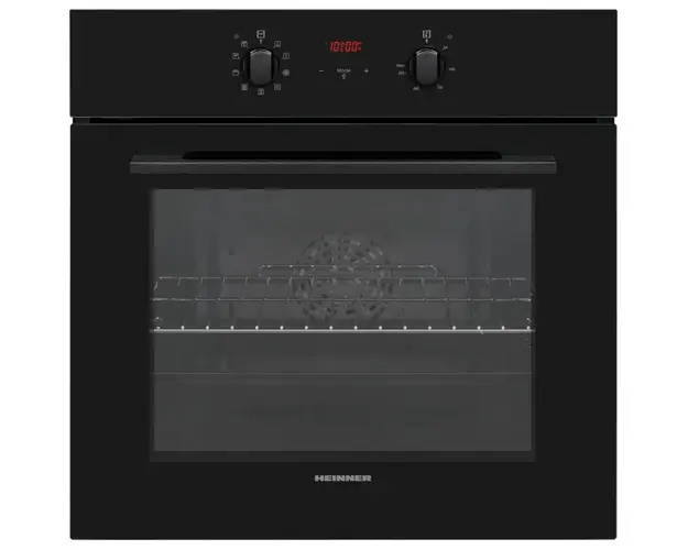 Cuptor incorporabil Heinner HBO-V659GCDRC-GBK, 69 l, 9 functii, Multifunctional,Grill, Ventilatie, Timer, Display touch, Perete catalitic, Clasa A, Sticla neagra