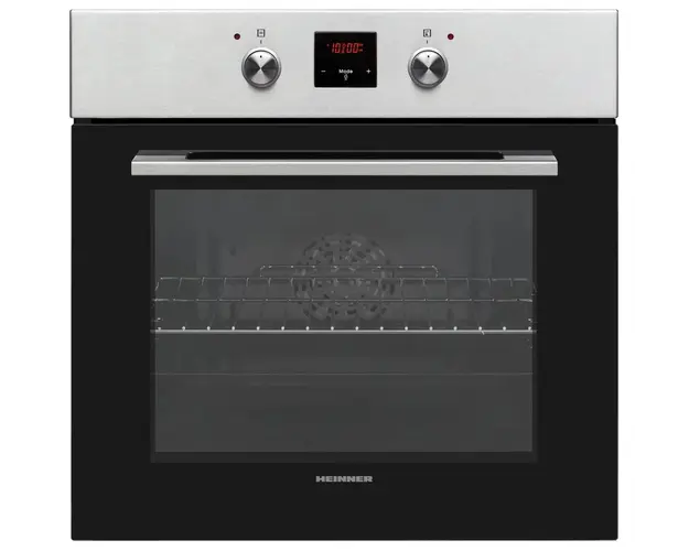 Cuptor incorporabil Heinner HBO-V659GCDRC-IX, 69 l, 9 functii, Multifunctional, Grill, Ventilatie, Timer, Display touch, Perete catalitic, Butoane pop-up, Clasa A, Inox