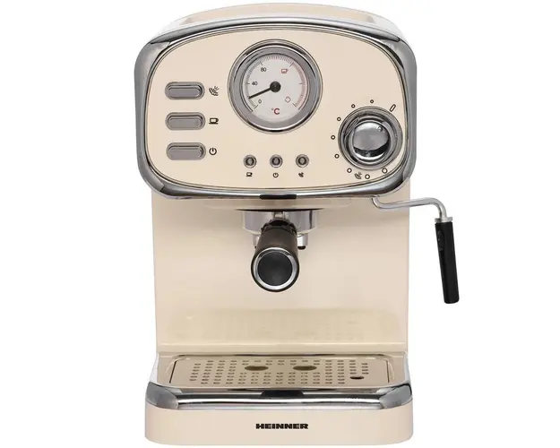 Espressor Heinner HEM-1100CR, 1100 W, 15 Bar, 1.25 L, Crem