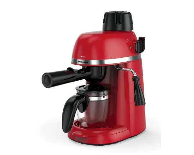 Espressor Heinner HEM-350RD, putere 800W, presiune 3.5 bar, capacitate rezervor 240 ml, rosu