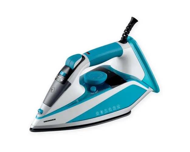 Fier de calcat Heinner EmeraldSteam HSI-2400LGR, 2000-2400W, talpa cu invelis ceramic, oprire automata, anti-picurare, anti-calcar, verde