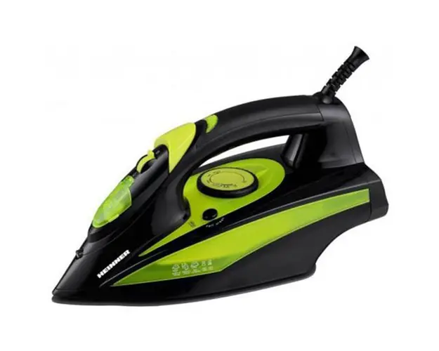 Fier de calcat Perform 6060, Auto-oprire, 2400 W, Talpa ceramica, Negru/verde
