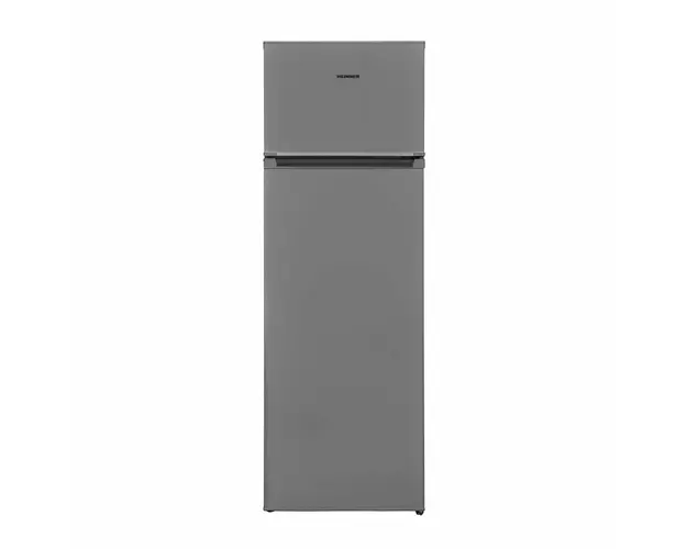 Frigider cu 2 usi Heinner HF-V242SE++, 242L, clasa E, sistem racire Less Frost, argintiu