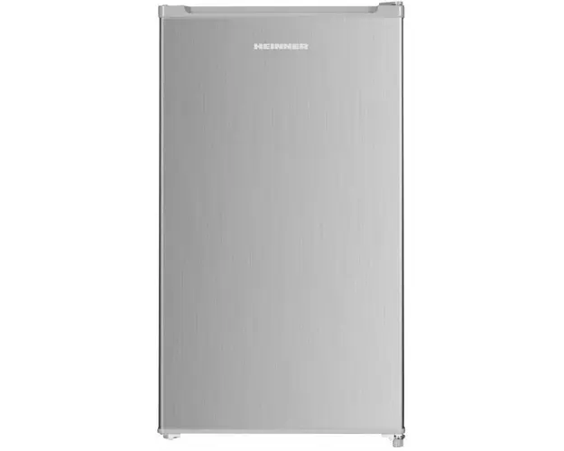 Frigider cu o usa Heinner HF-HM90SE++, clasa E, 90l, H 85cm, Argintiu