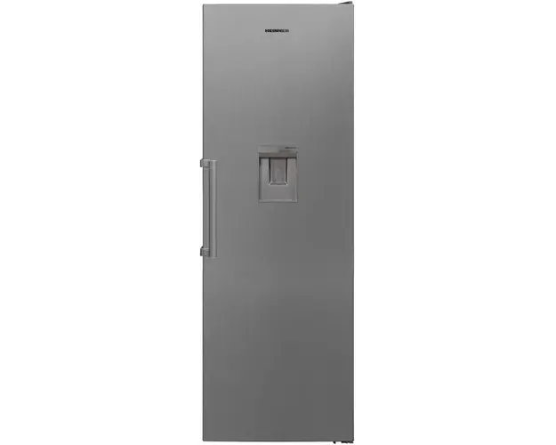 Frigider cu o usa Heinner HF-V401NFXWDF+, 389 l, Clasa F, No Frost, Dozator de apa, H 186 cm, Argintiu