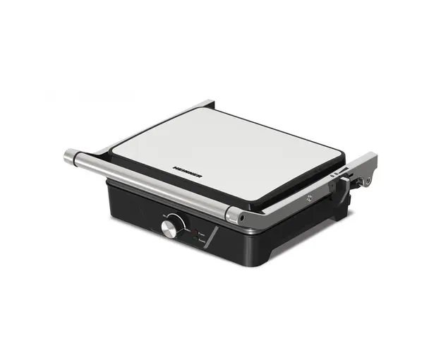 Grill electric Heinner HEG-K2000CP, termostat reglabil, tava pentru colectarea uleiului