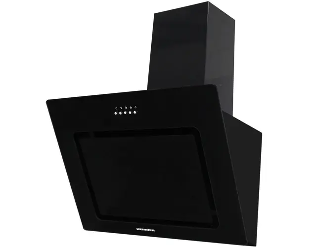 Hota decorativa DCH-650RGBK, Putere absorbtie 594.5 m3/h, 1 motor, 60 cm, Front sticla neagra